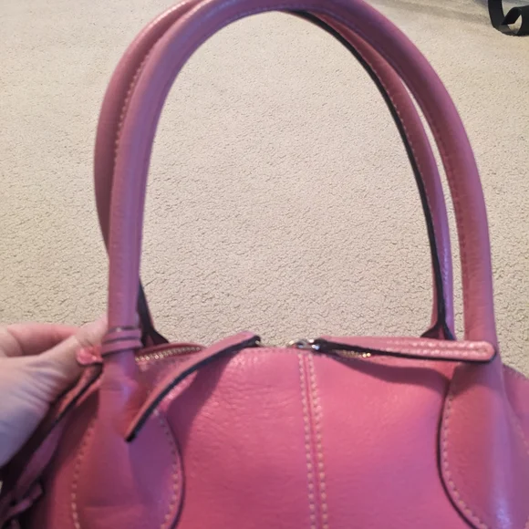 Dooney And Bourke Pink Leather Handbag - Picture 4 of 16